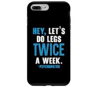 Hey Let's Do Legs Dos veces a la semana Levantamiento de pesas Gimnasio Fitness Carcasa para iPhone 7 Plus/8 Plus