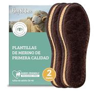 Hey Nature 2 pares plantillas calefactables en lana merino, plantillas termicas mujer y hombre. Calentador de pies natural más eficiente que un calienta pies electrico. Plantillas hombre y mujer.