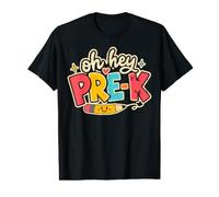 Hey Pre-k Back to School Teachers Students 1st Day Camiseta gráfica económica