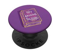 Hey There Demons, It's Me, Ya Girl Monster Romance Book PopSockets PopGrip Adhesivo