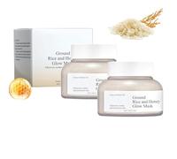 HEYANGZ Mascarilla iluminadora de arroz molido y Miel Mascarilla Exfoliante de arroz molido y Miel Mascarilla iluminadora hidratante Mascarilla refrescante para poros para Pieles ásperas y Opacas
