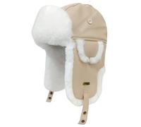 HEYANN Gorro Unisex de Invierno Tipo Trampero de Piel Sintética, Gorro de Cuero de Piel de Oveja Resistente al Viento Tipo Piloto Ushanka de Estilo Ruso para Hombres Mujeres, Gorros de Aviador con