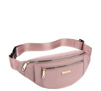 HEYANN Riñonera para mujer y hombre, riñonera pequeña, riñonera deportiva Bum Hip Bag Hombres Mujeres Oxford Tela Riñonera Unisex Elegante Riñonera Fanny Pack Trendy Crossbody Bag, rosa, Moda