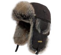 HEYANN Sombrero de invierno de piel sintética, sombrero de piloto de aviador ruso cálido Ushanka para hombre, sombreros de bombardero de invierno para hombres y mujeres con orejeras a prueba de viento