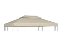 heybb Cubierta de Repuesto de cenador 310 g/m² Beige 3x4 m Cubierta ProteccióN