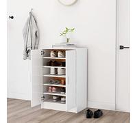 heybb Mueble Zapatero de Madera contrachapada Blanco Zapatero De Madera Organizador Zapatos Armario 60x35x92 cm