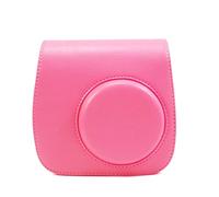 HEYBB Retro clásico PU Cámara de Cuero Correa Bolsa de Hombro Cubierta Protectora Cubierta Cubierta de protección for Polaroid Fit For Fujifilm Mini 8 8+ 9 Estuche para la Camara (Color : Rosa)