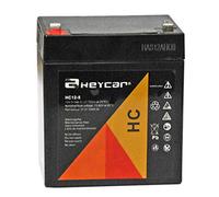 HEYCAR - Batería de Plomo AGM para aplicaciones cíclicas. 12V / 5Ah. Capacidad de descarga 50 A 1,6 Kg. 90 x 70 x 101/107 mm