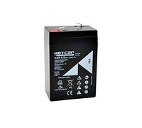 HEYCAR - Batería de Plomo AGM para aplicaciones estacionarias. 6V / 4,5Ah. Capacidad de descarga 68A 0,76 Kg. 70 x 48 x 101 mm