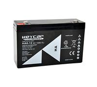 HEYCAR - Batería de Plomo AGM para aplicaciones estacionarias. Batería 6V 12Ah. Capacidad de descarga 180A 1,7 Kg. 151 x 50 x 94 mm