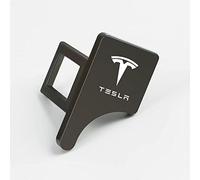 HEYCE 2pcs Clip de Hebilla de cinturón de Seguridad de Coche para Tesla Modelo 3 Modelo X Modelo Y, Hebillas de Bloqueo de cinturón de Seguridad de Coche Ocultas,Black