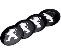 HEYCE 4 Tapas de Cubo de Coche para Peugeot 308 2008 107 5008 206 3008, con Logotipo de Coche, Tapas de llanta, Accesorios de Cubiertas centrales de Cubo de Rueda, 56mm