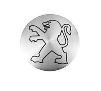 HEYCE 4 x 56 mm Centro Cubierta Insignia Logo Pegatinas para Peugeot 206 307 308 3008 207 208 407 508 2008 5008 107, 3D Rueda Centro Tapacubos Coche Pegatinas, A