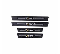 HEYCE 4PCS Pegatinas protección Puerta Coche para Smart 451 453 Forfour Pegatinas umbral Puerta antiarañazos Accesorios Pegatinas de umbral de protección de Pedal Bienvenida Puerta