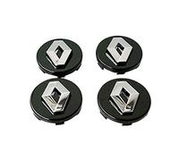 HEYCE 4Pcs Tapas para Llantas tapacubos tapabujes Tapas de Cubo de Centro de Rueda 57mm para Koleos Duster Megane,Black