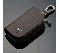 HEYCE Soporte para Tarjeta de Llave, Funda Protectora para Llavero, Llavero para DS Spirit DS3 DS4 DS4S DS5 DS 5LS DS6 DS7, Mando a Distancia, Carcasa para Llave, Funda Protectora,Brown