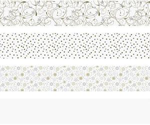 Heyda 204875538 - Juego de tiras plegables (1 x 30 cm y 1,5 x 45 cm, 4 diseños surtidos en dos tamaños), color blanco