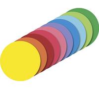 Heyda 204875610 - Hojas plegables redondas lisas de 10 cm de diámetro, 10 colores surtidos