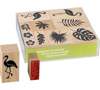Heyda 204888684 - Juego de sellos (12 x 10 x 3 cm, 10 sellos de madera)