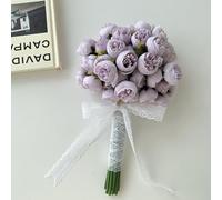 HEYDGBBZ Artificial Flowers For Decoration, Flower Artificial, 54 Simulated Peony Bouquets, Home Decoration Ornaments, Photography Props Bouquets(Purple)