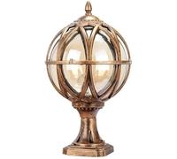 HEYDGBBZ Farola de jardín for Exteriores, farola Solar for, for Patio, Moderna for, Columna Impermeable P65, 60 vatios(Bronze,14.9in)