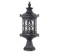 HEYDGBBZ Farola de Pilar for jardín Exterior, E27, for Exteriores, Aluminio, Seguridad, Estilo Retro, for Patio, farola Poste Alto(23 * 59CM)