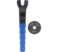 HEYDGBBZ Llave for amoladora angular, llave inglesa antideslizante, tuerca de brida M14, kit placa prensa autoblocante, for portátil negra