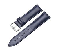 HEYDGBBZ Relojes de cuero para hombres y mujeres 1 Uds. Correa de reloj de cuero genuino for hombre, correa de reloj General(Blue,22mm)