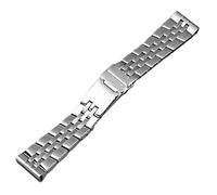 HEYDGBBZ Relojes de cuero para hombres y mujeres Correa de reloj de acero inoxidable for hombre, accesorios de correa de reloj, 1 ud.(Steel,24mm)