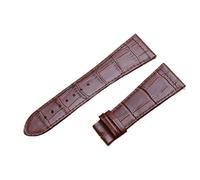 HEYDGBBZ Relojes de cuero para hombres y mujeres Correa de reloj de cuero genuino for hombre y mujer, accesorios de correa de reloj suave y cómoda a prueba de sudor, 1 Uds.(Browne,22mm)