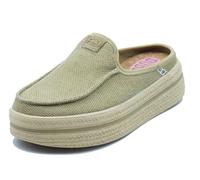 HEYDUDE 45228 Austin Lift Alpargatas Olive Grey Sabot para mujer de tela verde, Olive Grey, 40 EU