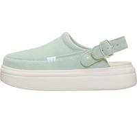 HEYDUDE Austin Lift - Zuecos sin cordones para mujer, con plataforma de gamuza, uso diario elevado casual, Espuma marina, 41 EU