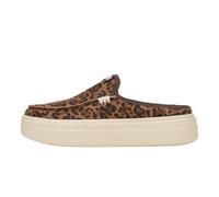 HEYDUDE Austin - Mule con Plataforma elevadora para Mujer, Zapatos Casuales sin Cordones, Ligeros, cómodos y Elegantes para Uso Diario, Marrón Leopardo, 39 EU