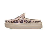 HEYDUDE Austin - Mule de plataforma con elevación para mujer, diseño de leopardo gris pardo, talla 9, zapatos casuales sin cordones, ligeros, cómodos y elegantes para uso diario
