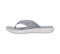 HEYDUDE Sandalias Finn para hombre, Gris/Blanco, 42 EU