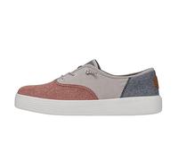 HEYDUDE Conway W Craft Linen para Mujer, Rojo/Blanco/Azul, 43 EU