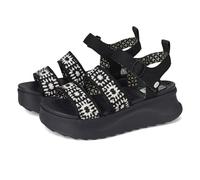 HEYDUDE Sandalia Delray Buckle Cottage Crochet Mujer Negro/Blanco 39 EU