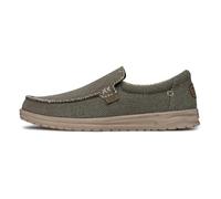HEYDUDE Mikka Braided - Zapatos Estilo Mocasín para Hombre, Army, 40