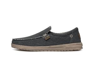 HEYDUDE Mikka Braided - Zapatos Estilo Mocasín para Hombre, Deep Blue, 40