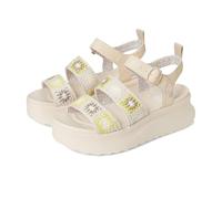 HEYDUDE Mocasines de ganchillo con hebilla Delray para mujer, Garca/Lavanda/Multi, 40 EU