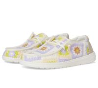 HEYDUDE Mocasines de Ganchillo Wendy Cottage para Mujer, Garca/Lavanda/Multi, 40 EU