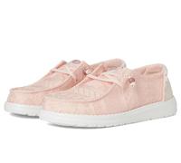 HEYDUDE Mocasines Wendy de Encaje de Ganchillo para Mujer, Rosa pálido, 37 EU