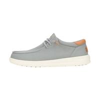 HEYDUDE Paul Canvas - Mocasines sin Cordones para Hombre, Gris (Monument Grey), 40 EU