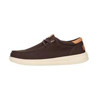 HEYDUDE - Paul Canvas, Zapatillas sin Cordones para Hombre, Mole Brown/Wood Ash, 43