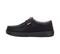 HEYDUDE Paul Classic - Tenis ligeros sin cordones con cordones elásticos para niños pequeños, fáciles de usar a diario, Negro, 8 Toddler