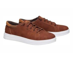 HEYDUDE Paul Pro Classic, zapatos mocasines a la moda casual, coñac, 46 EU