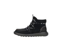 HEYDUDE Reyes Suede - Botines para Mujer, Black/Black, 38
