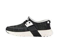 HEYDUDE Sirocco Sport Mode - Zapatos para Hombre - Zapatillas con Sistema de Cordones Fácil, Black/White, 43