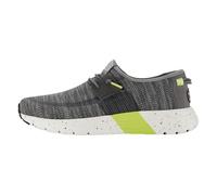 HEYDUDE Sirocco Sport Mode - Zapatos para Hombre - Zapatillas con Sistema de Cordones Fácil, Heather Grey/Charcoal, 41