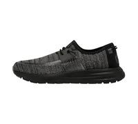 HEYDUDE Sirocco - Zapatos para Hombre - Zapatillas con Sistema de Cordones Fácil, Black Night, 45